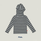 ［plain］Stripe hoodie