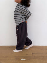 ［plain］Stripe hoodie