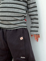 ［plain］Stripe hoodie