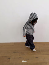 ［plain］Stripe hoodie