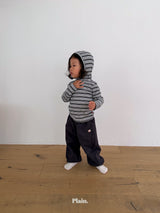 ［plain］Stripe hoodie