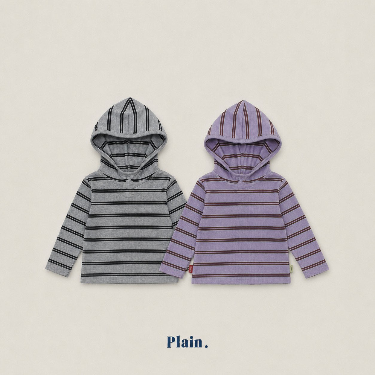 ［plain］Stripe hoodie