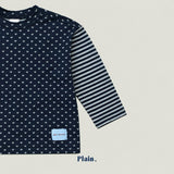 ［plain］Heart stripe tee