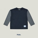 ［plain］Heart stripe tee