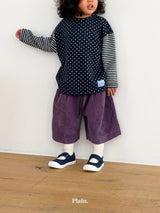［plain］Heart stripe tee