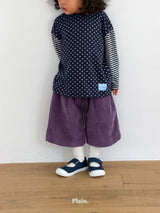 ［plain］Heart stripe tee