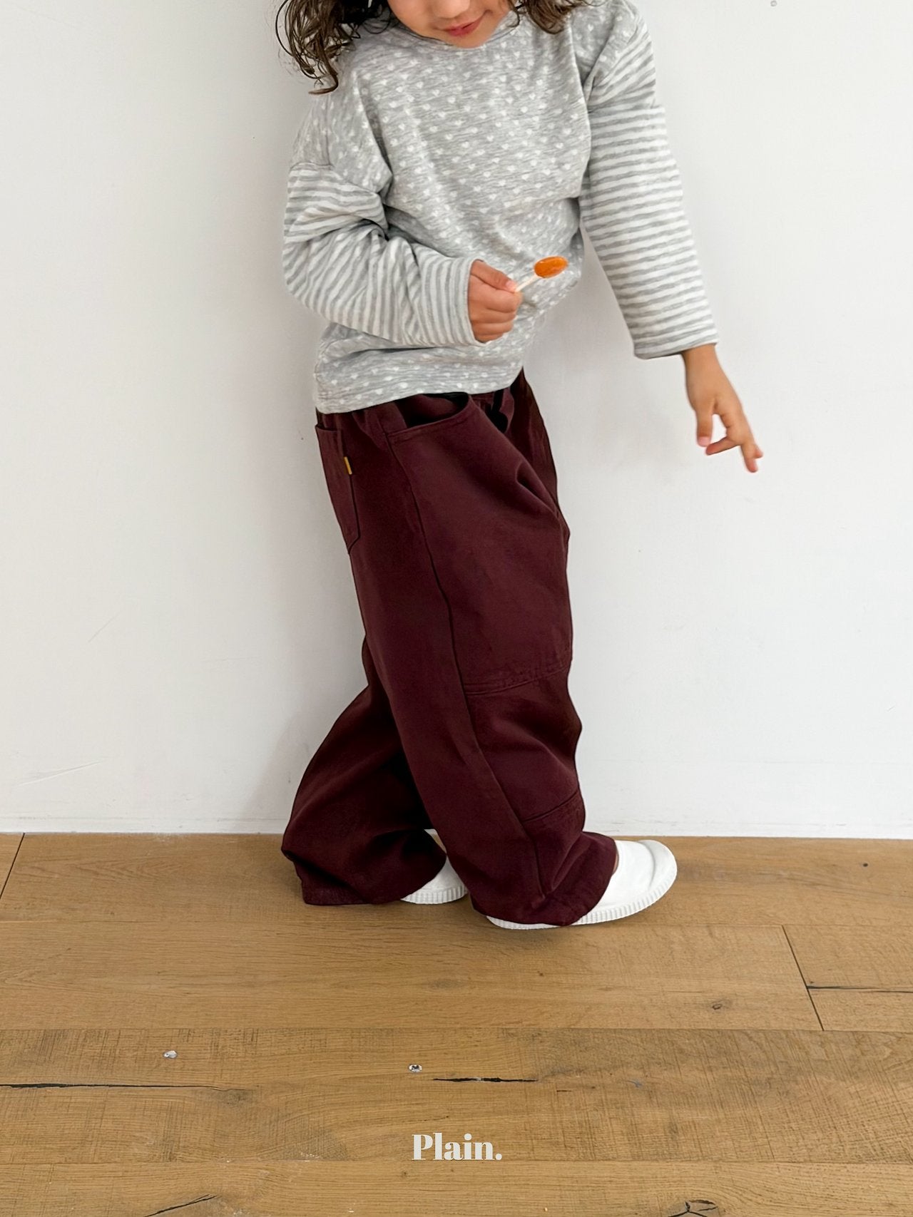 ［plain］Heart stripe tee