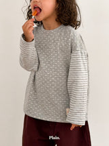 ［plain］Heart stripe tee