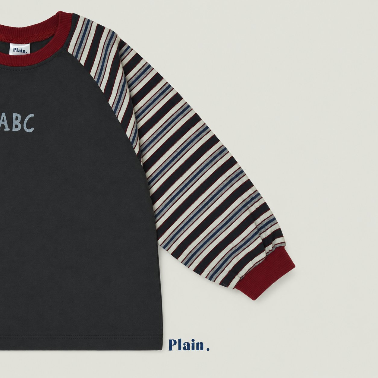 ［plain］ABC raglan tee