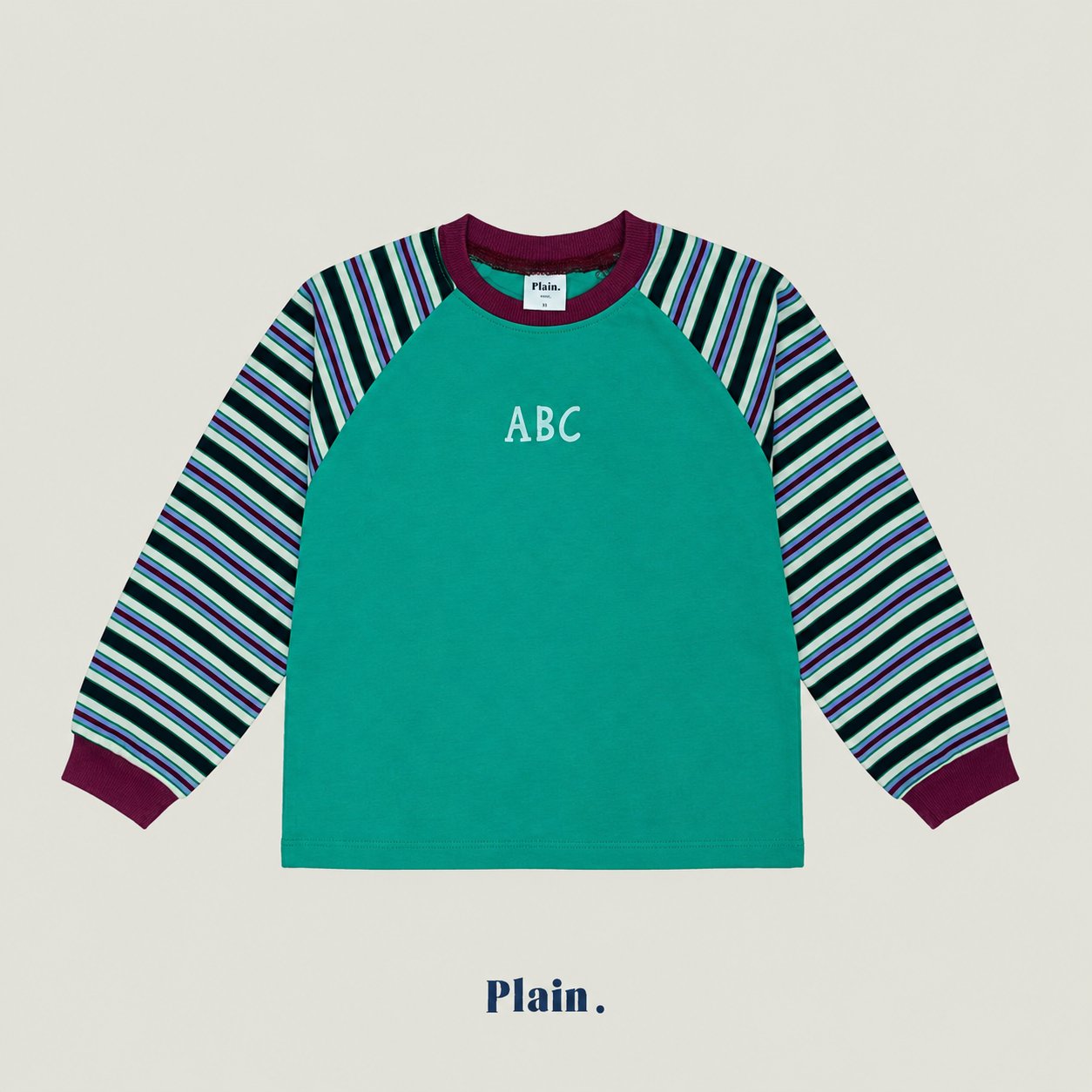［plain］ABC raglan tee