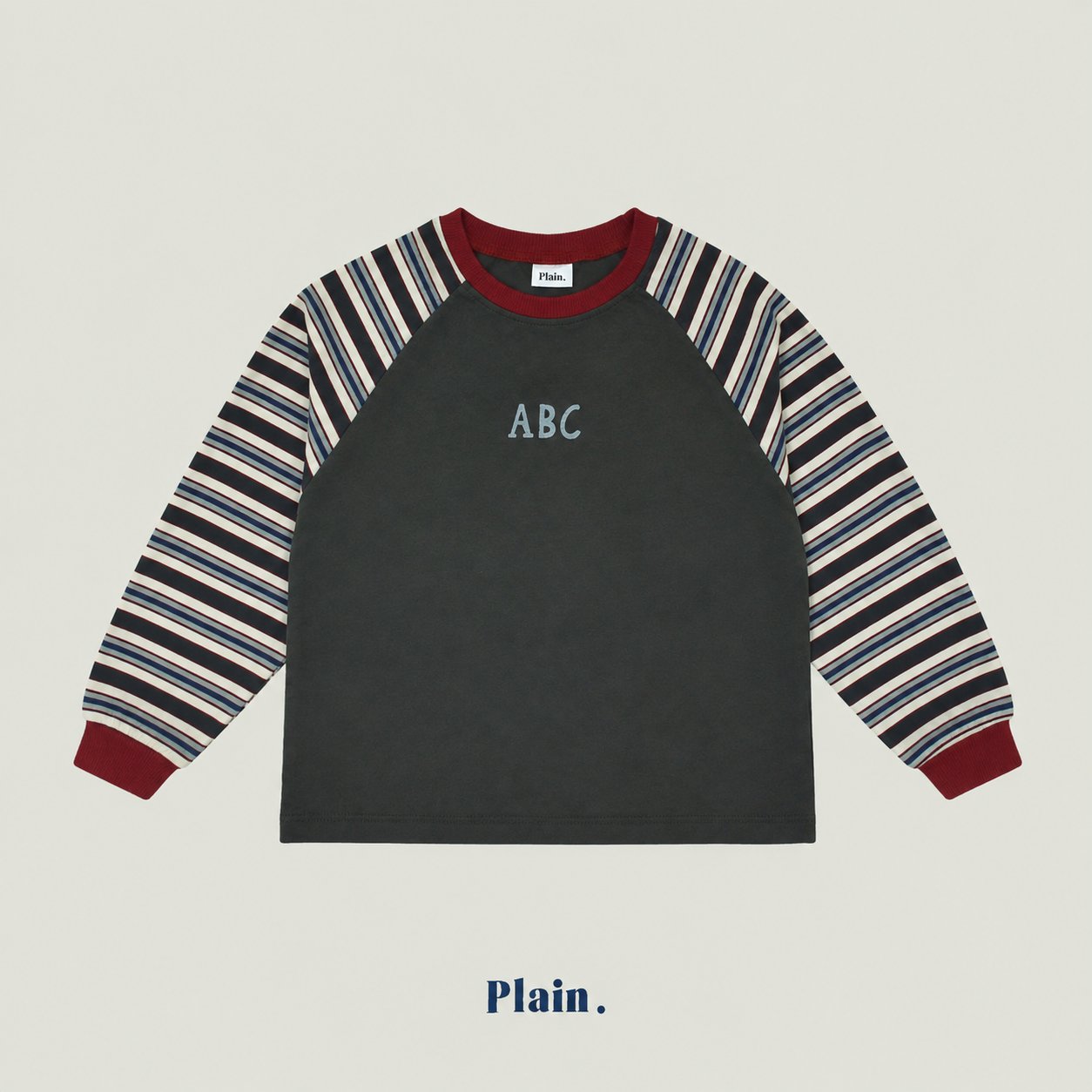 ［plain］ABC raglan tee