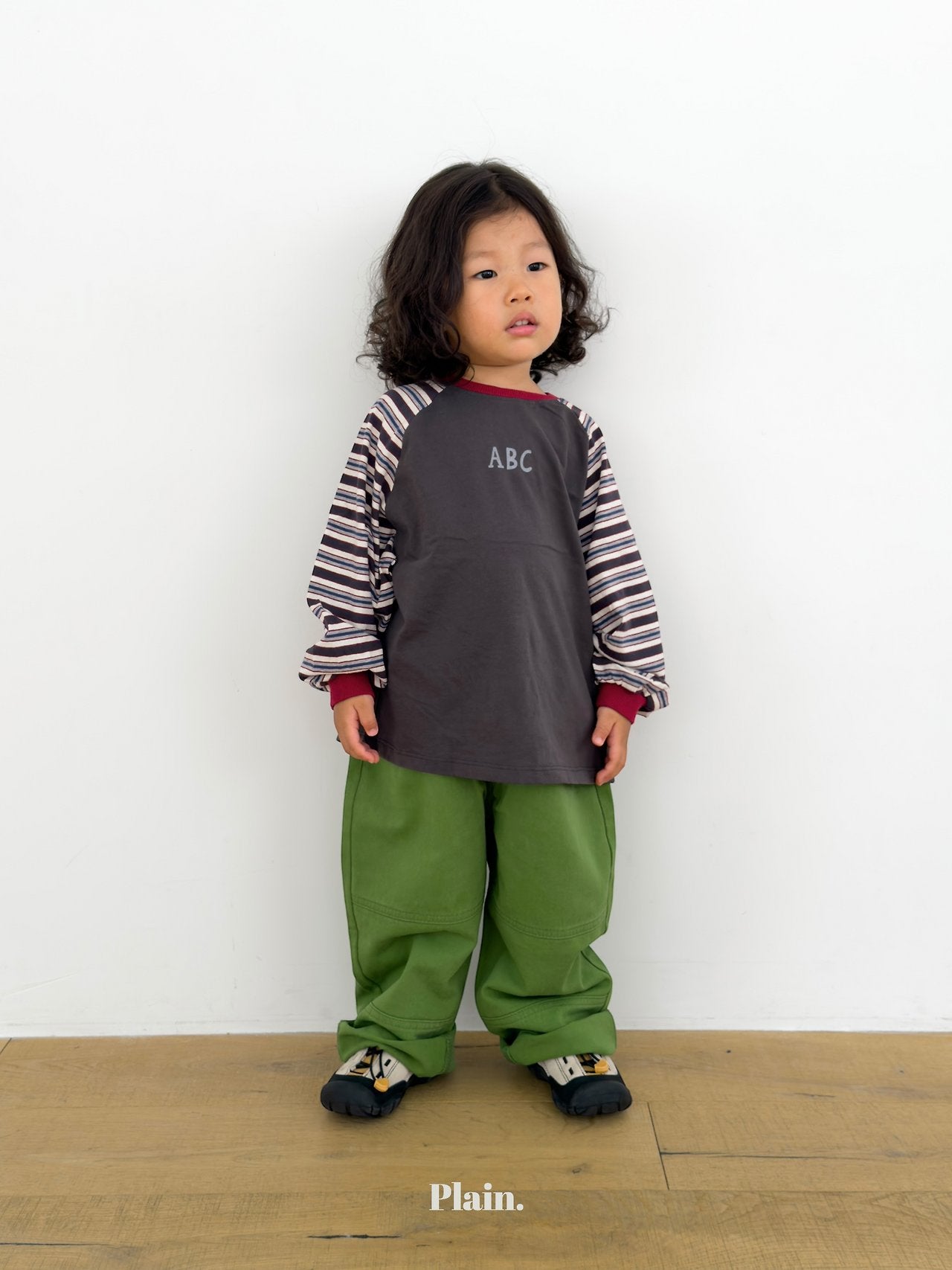 ［plain］ABC raglan tee