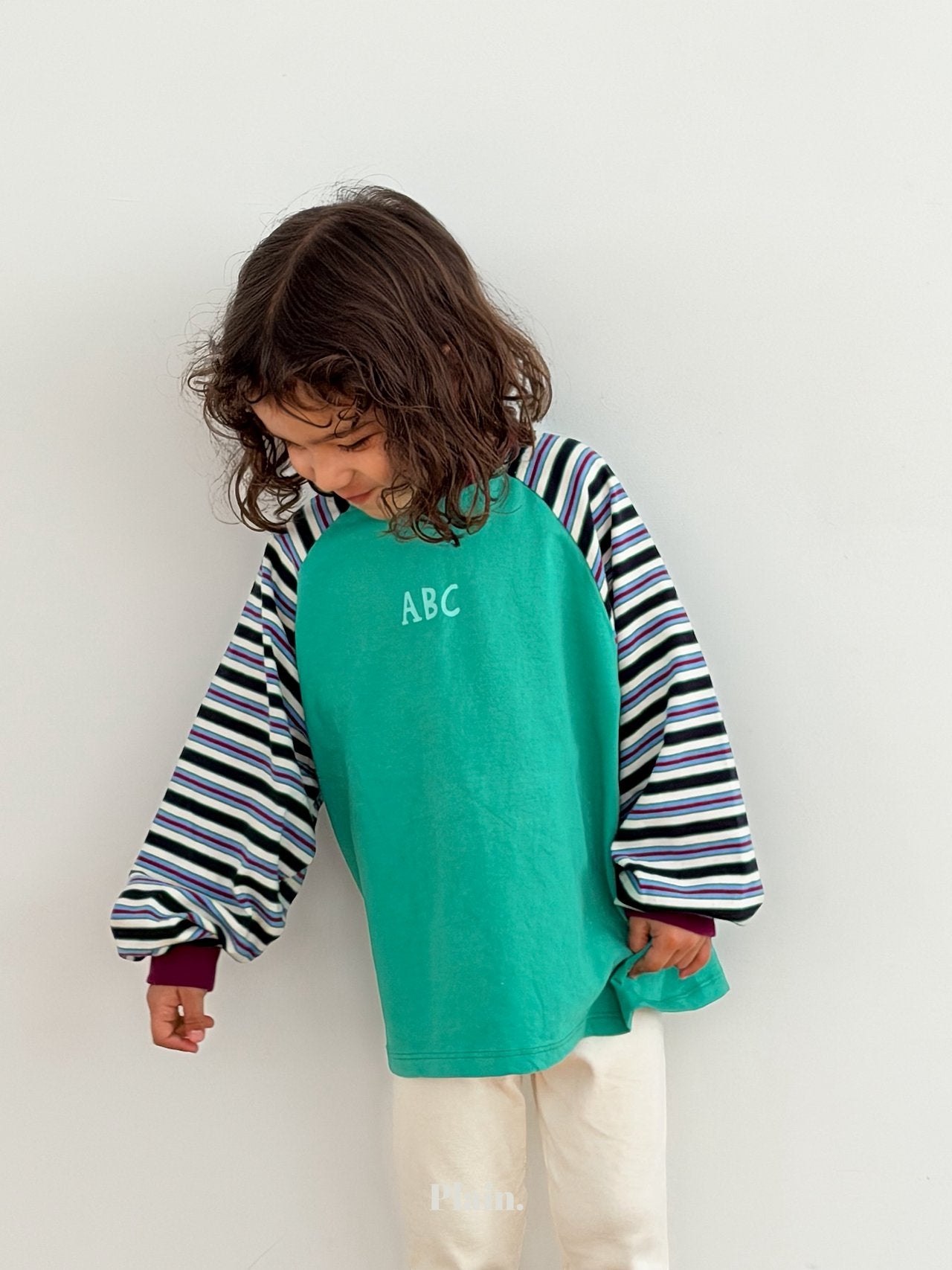 ［plain］ABC raglan tee