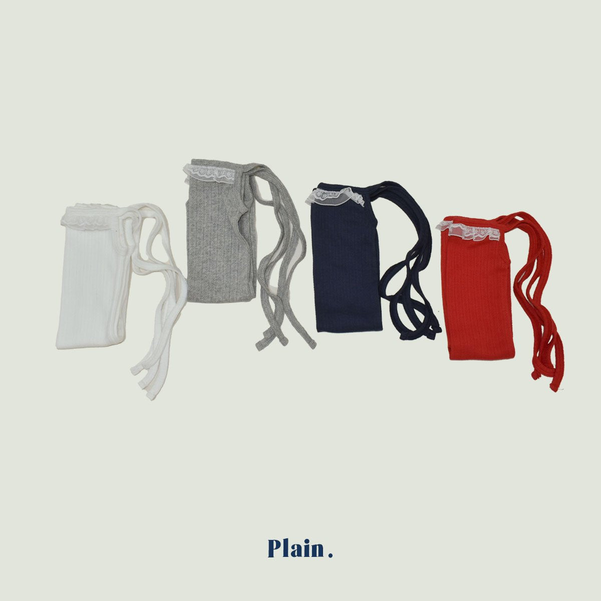 ［plain］Plain lace socks