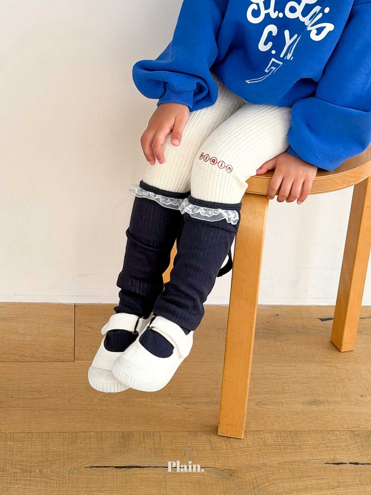 ［plain］Plain lace socks