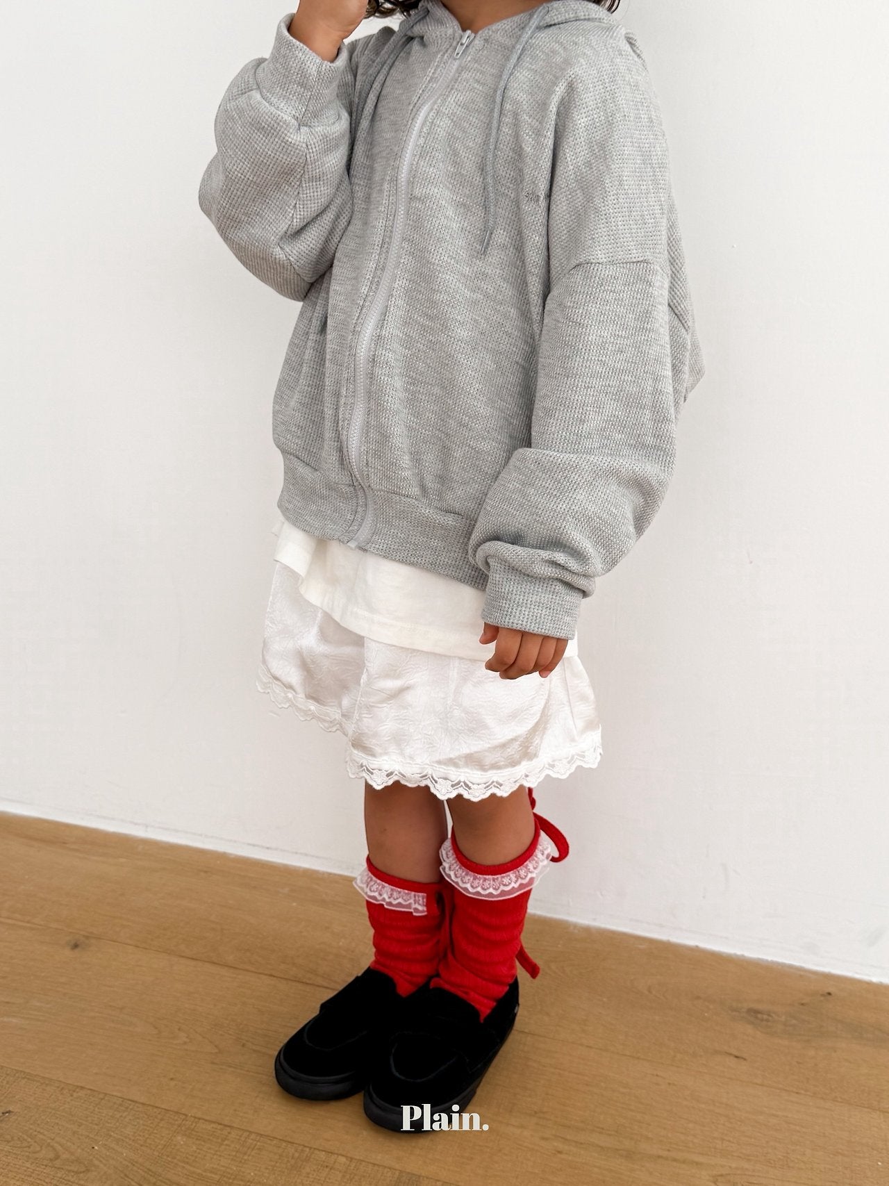 ［plain］Plain lace socks