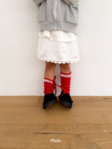 ［plain］Plain lace socks
