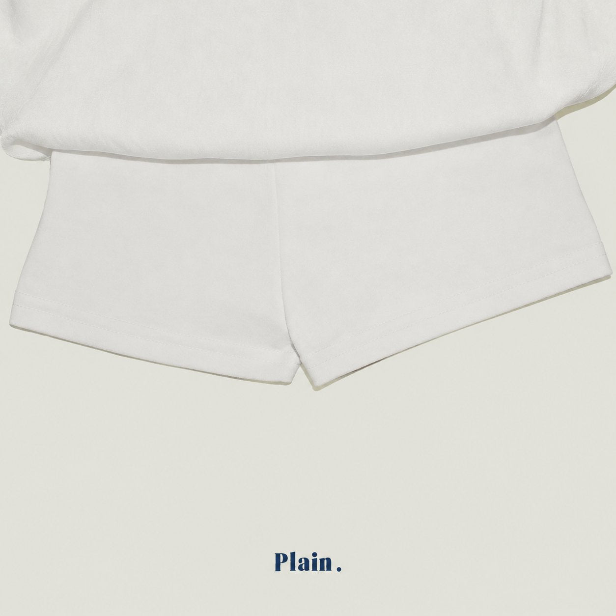 ［plain］ Lace satin skirt