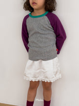 ［plain］ Lace satin skirt