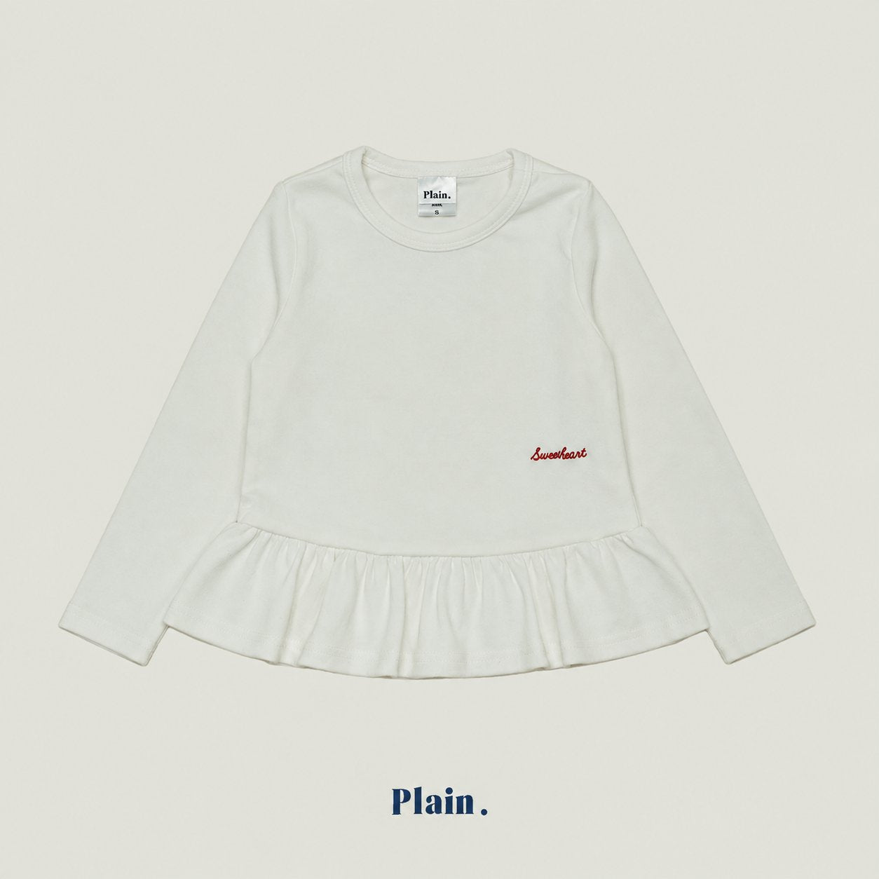 ［plain］Plain frill tee