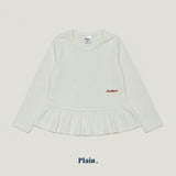 ［plain］Plain frill tee