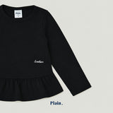 ［plain］Plain frill tee