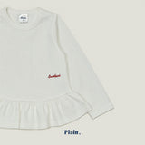 ［plain］Plain frill tee