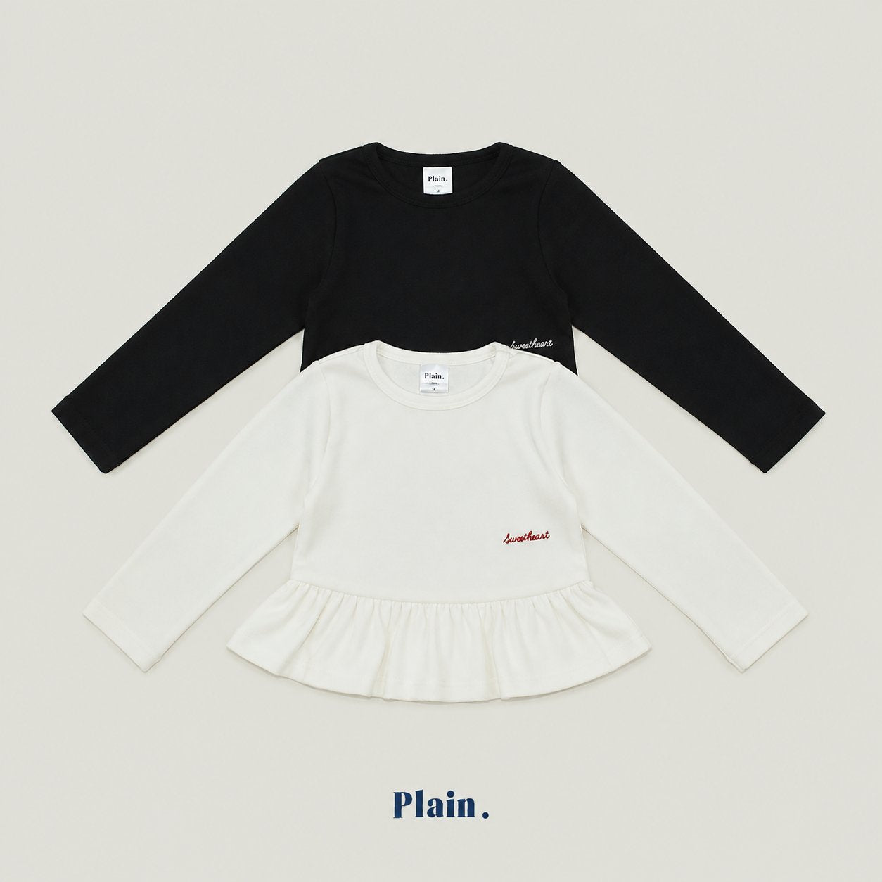 ［plain］Plain frill tee