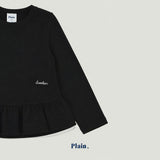 ［plain］Plain frill tee