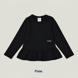 ［plain］Plain frill tee