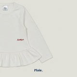 ［plain］Plain frill tee