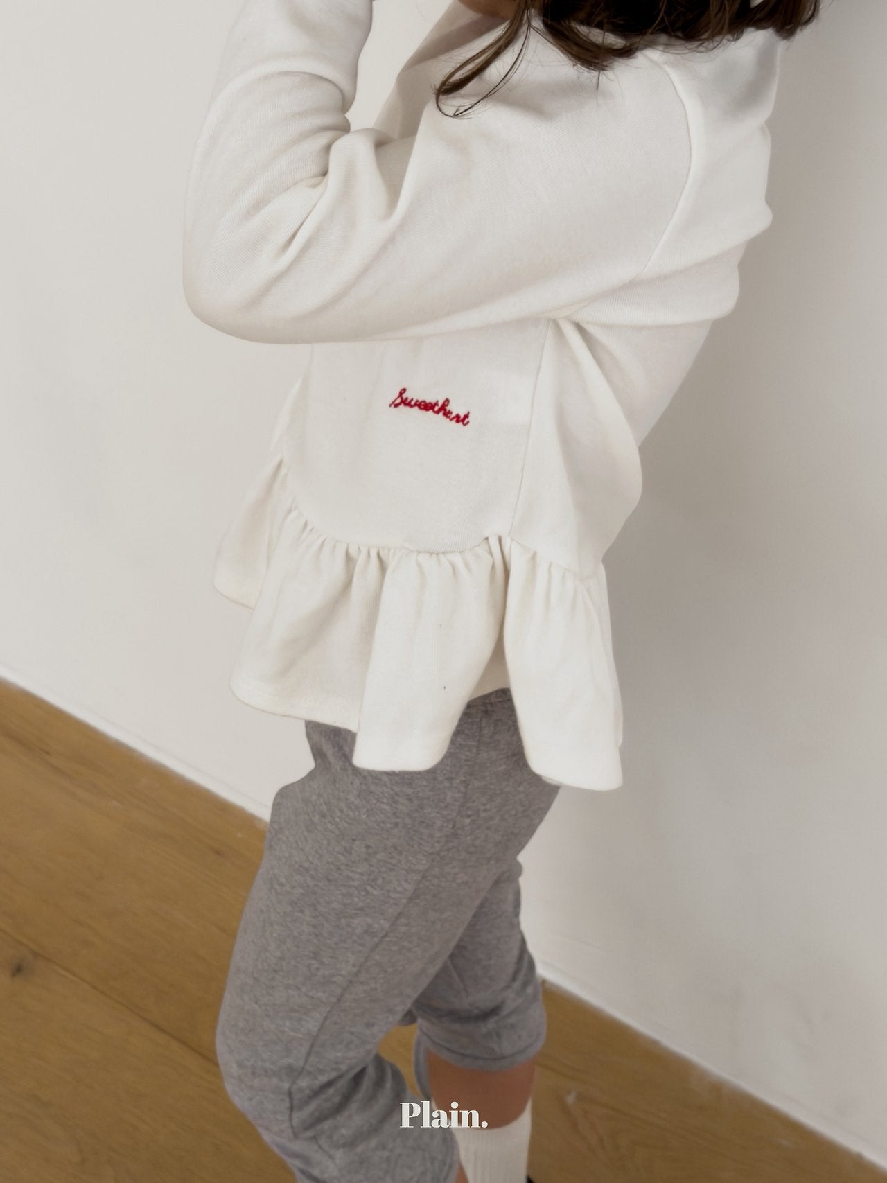 ［plain］Plain frill tee