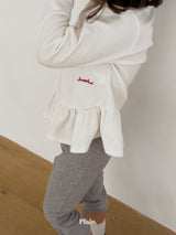 ［plain］Plain frill tee