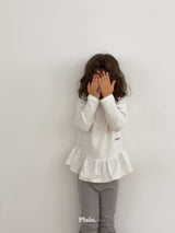 ［plain］Plain frill tee