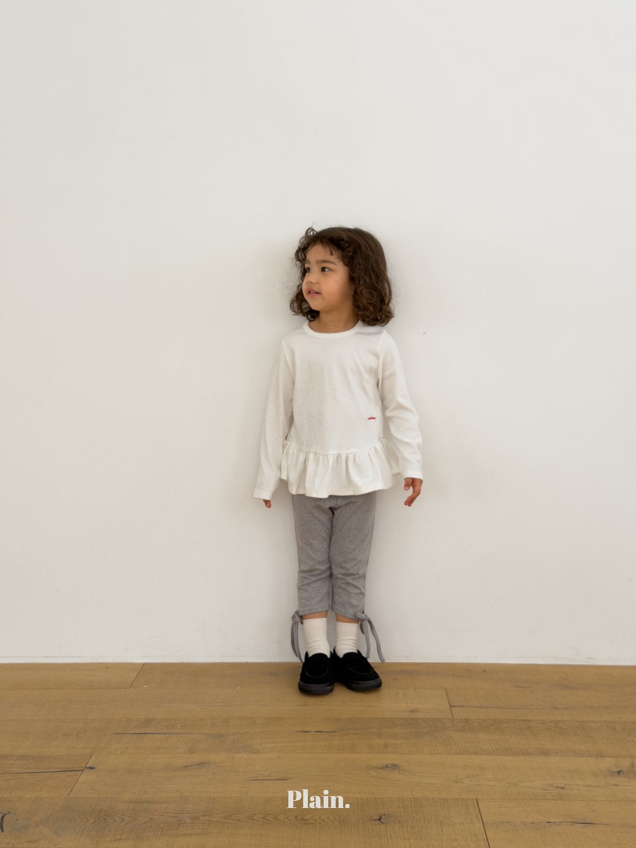 ［plain］Plain frill tee