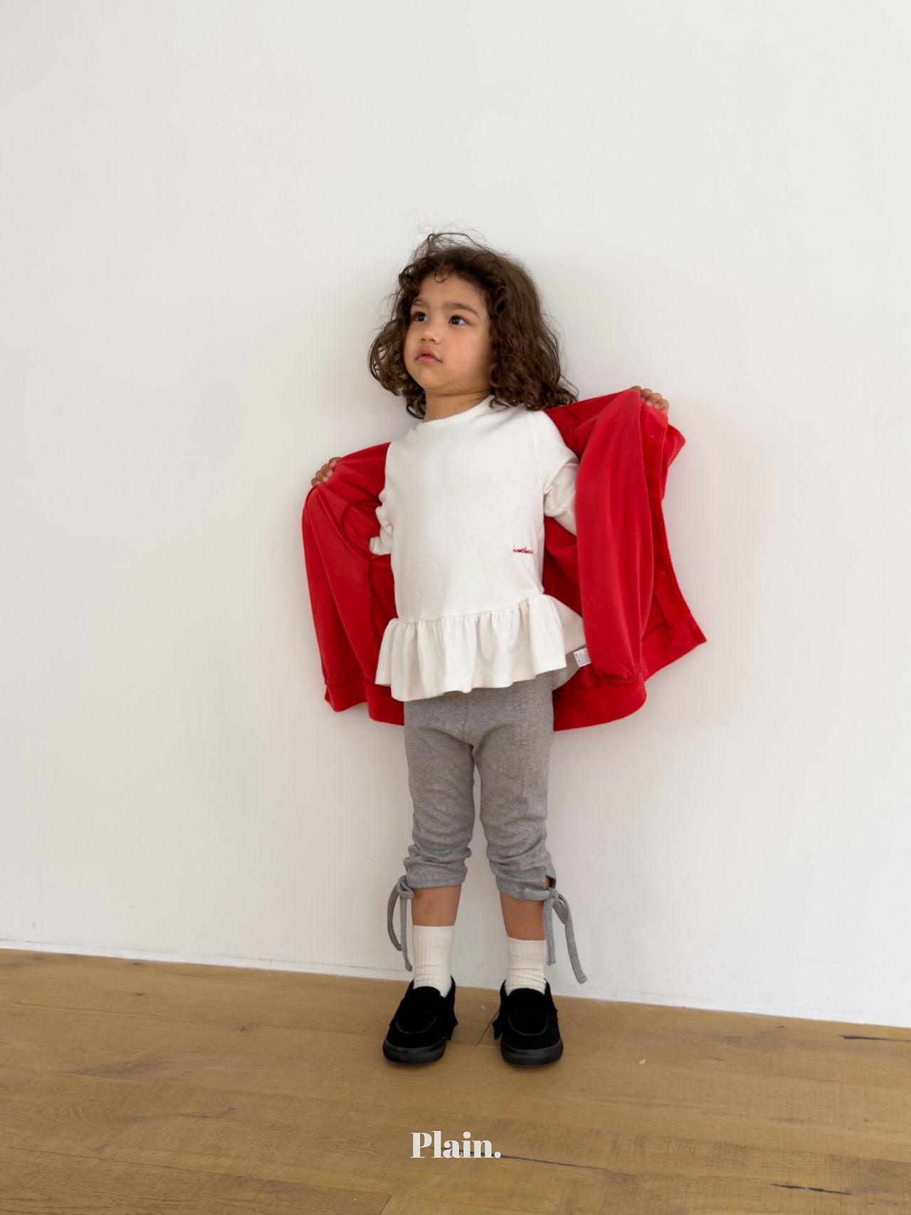［plain］Plain frill tee