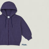 ［plain］Croffle hood zip up