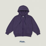 ［plain］Croffle hood zip up