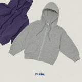 ［plain］Croffle hood zip up
