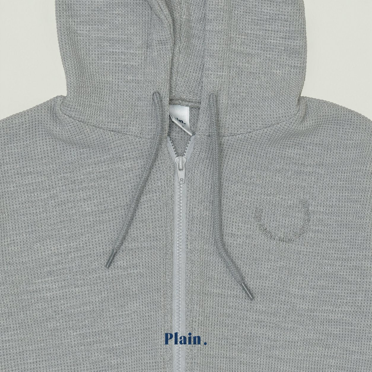 ［plain］Croffle hood zip up