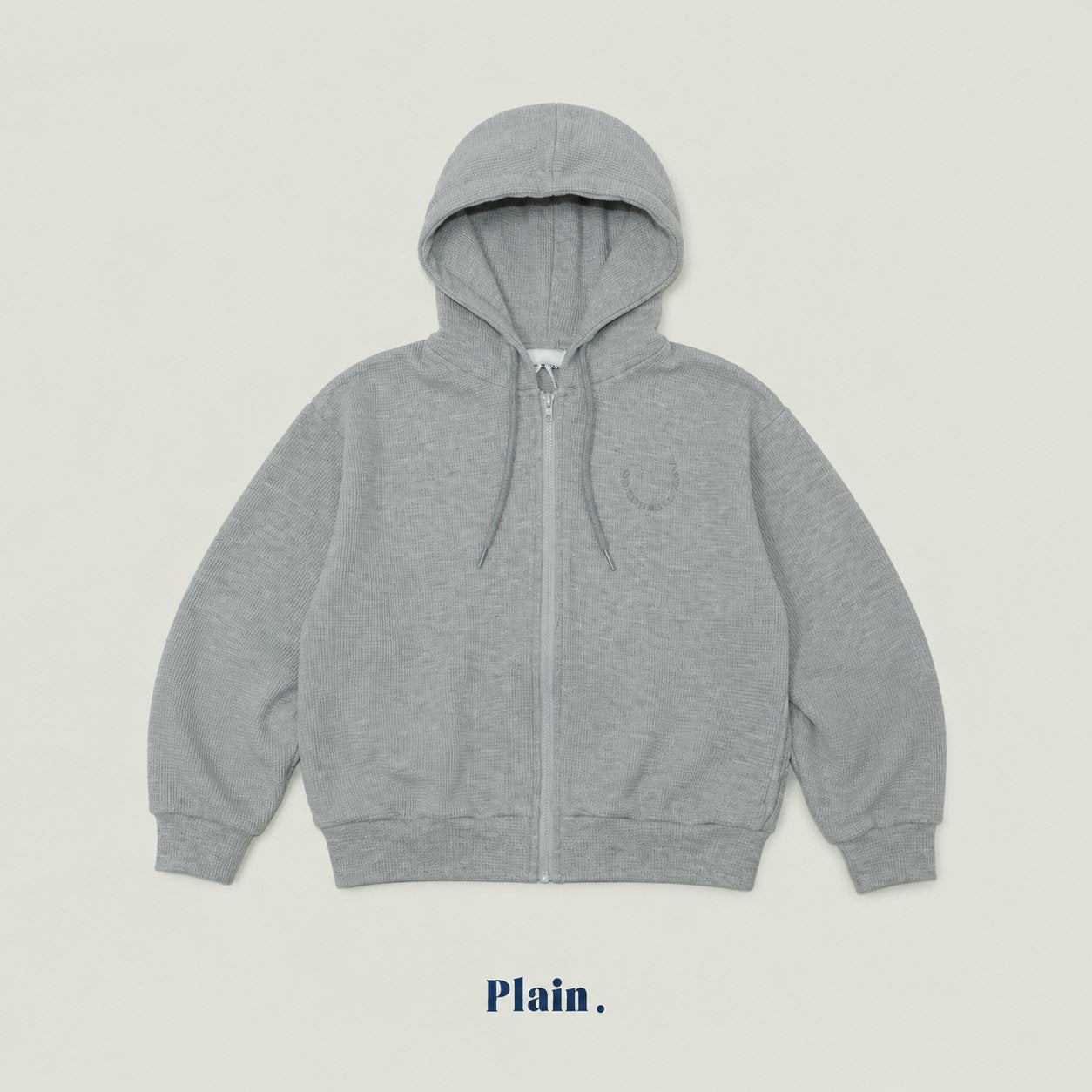 ［plain］Croffle hood zip up