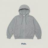 ［plain］Croffle hood zip up