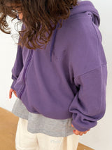 ［plain］Croffle hood zip up