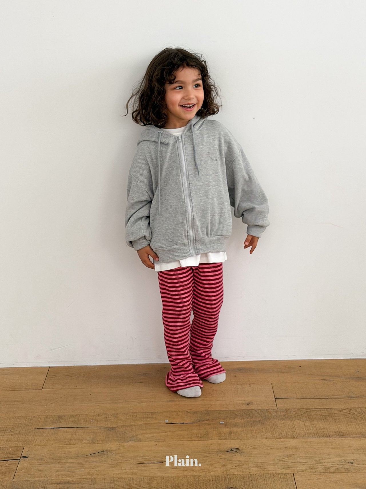 ［plain］Croffle hood zip up