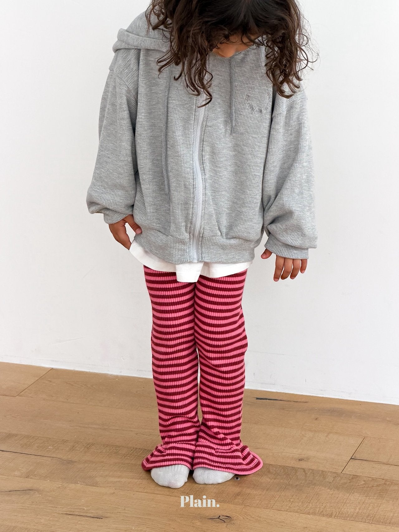 ［plain］Croffle hood zip up