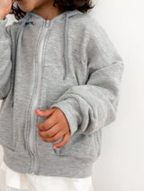 ［plain］Croffle hood zip up