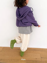 ［plain］Croffle hood zip up