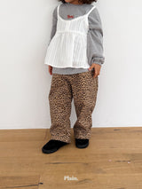 ［plain］Leopard pants