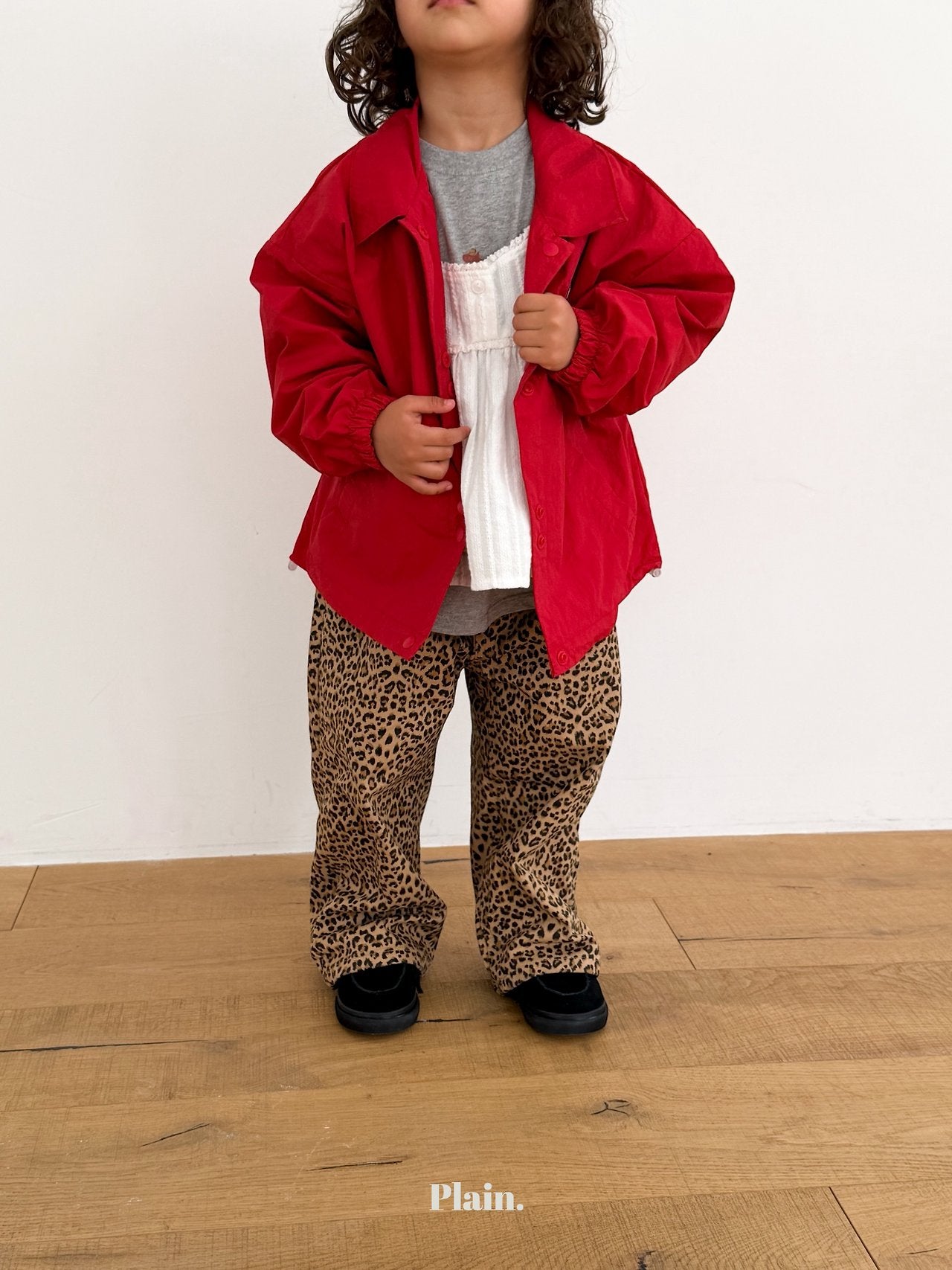 ［plain］Leopard pants