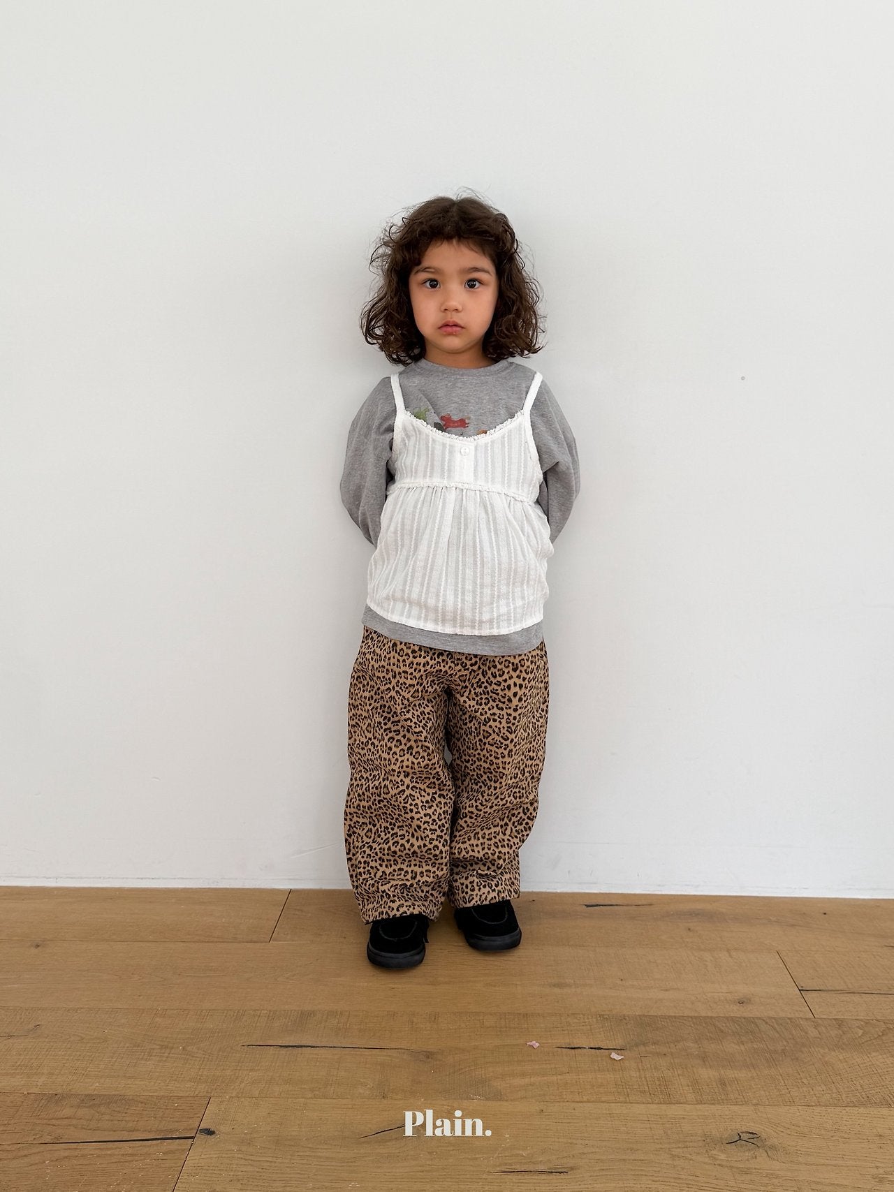 ［plain］Leopard pants